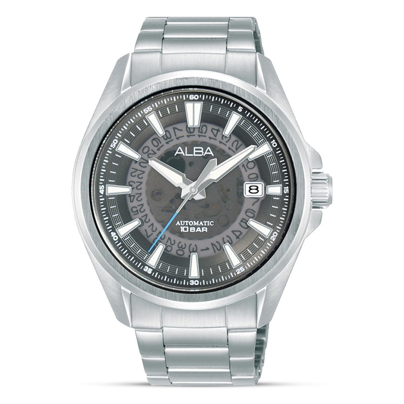 Alba Automatic Grey Translucent Layered Dial Men’s Watch | AU4035X