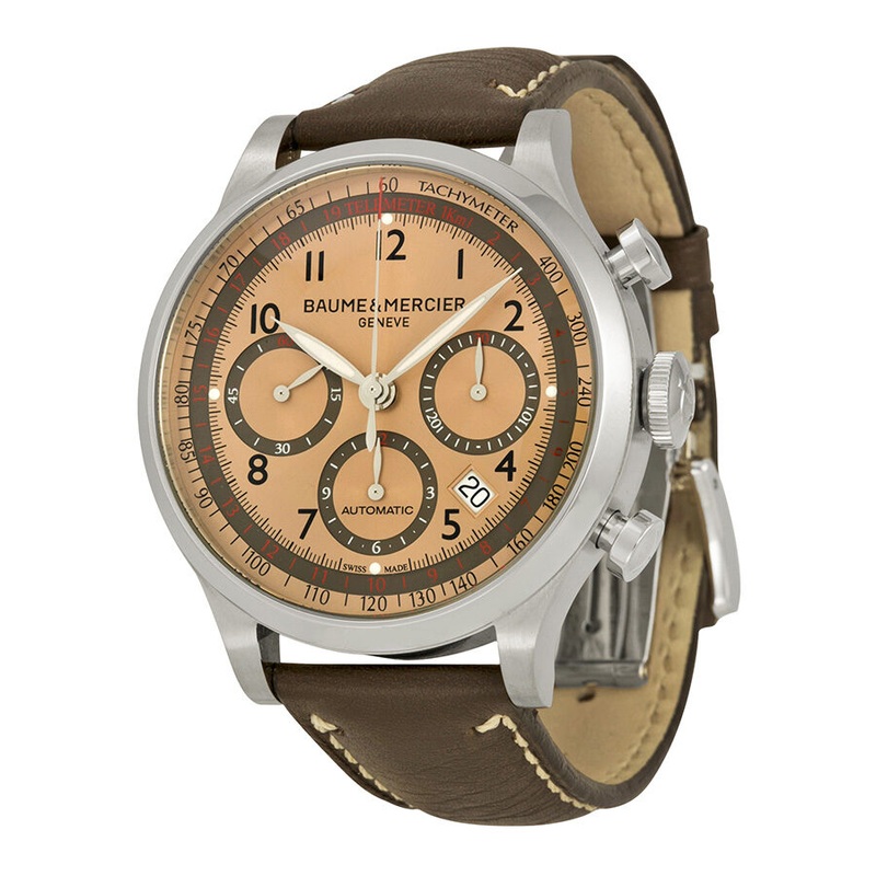 Baume and Mercier Capeland Automatic Chronograph Copper Dial Men’s Watch 10004 A10004