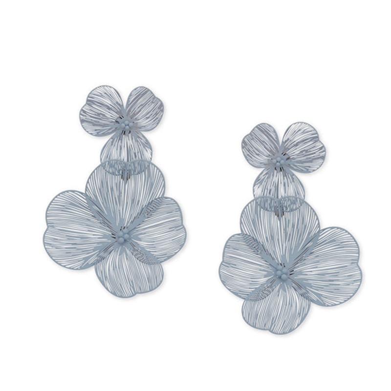 LONNA & LILLY JEWELRY 15G00181 PIERCED EARRING Blue Titanium PIERCED EARRING