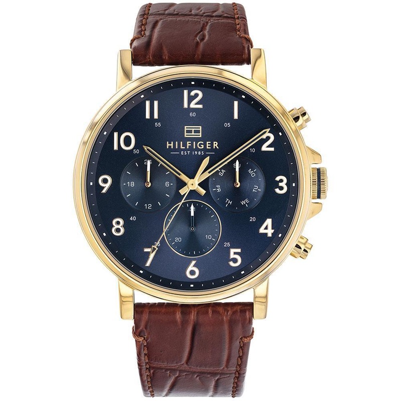 Tommy Hilfiger Multi-function Brown Leather Men’s Watch 1710380