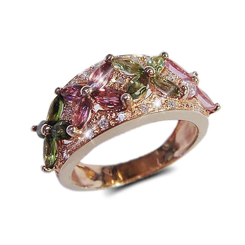 Tourmaline Fleur Ring 5