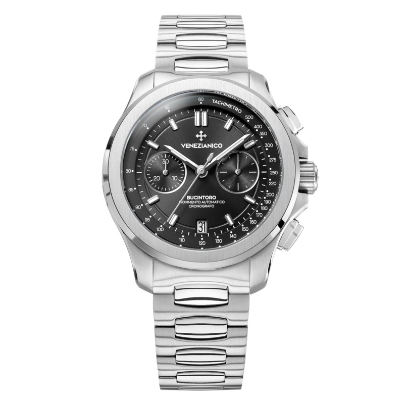 Venezianico Automatic Chronograph Watch Bucintoro 40mm Black 8221502C