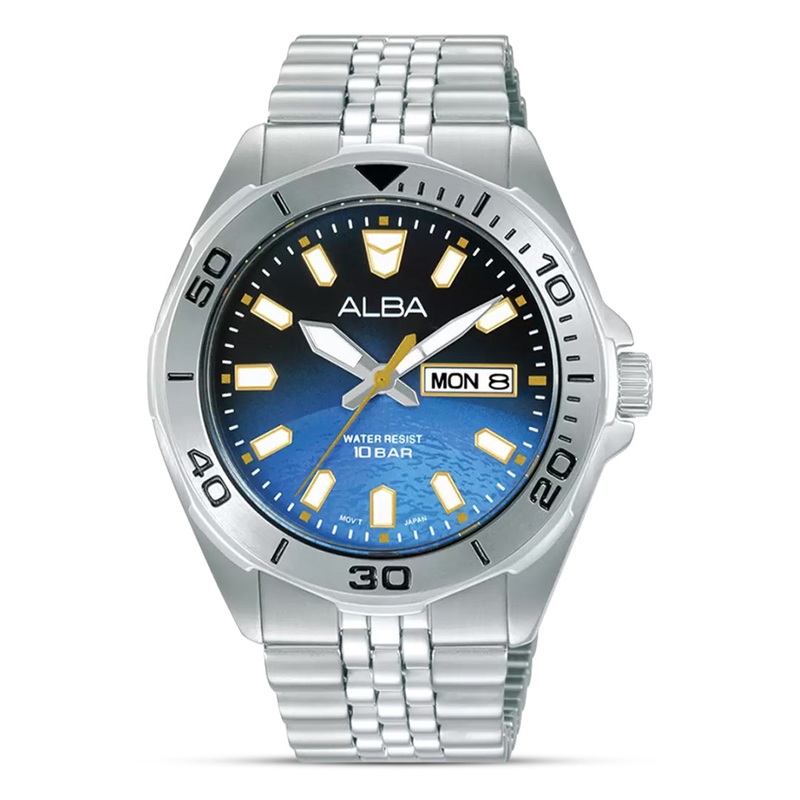 ALBA Sportive Neptune Blue Gradation Dial Men’s Watch | AV3589X