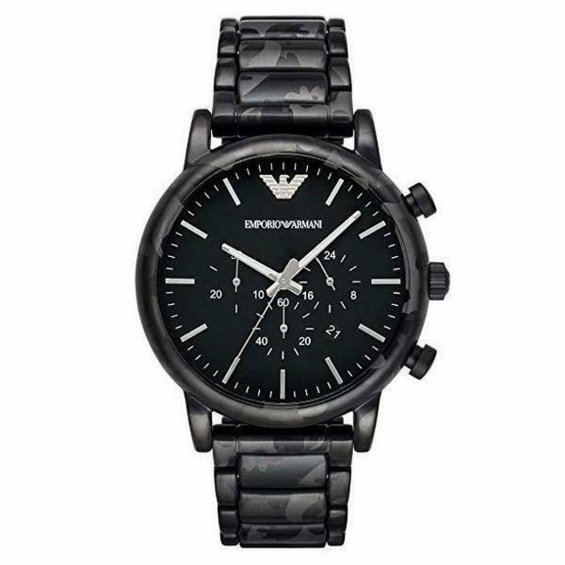 Emporio Armani Mens Luigi Camoflage Chronograph Watch – AR11045
