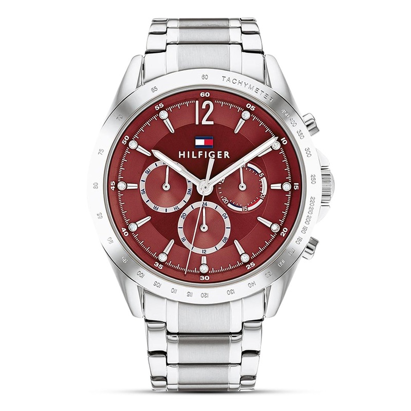 Tommy Hilfiger Multifunction Maroon Dial Ladies Watch | TH1782559