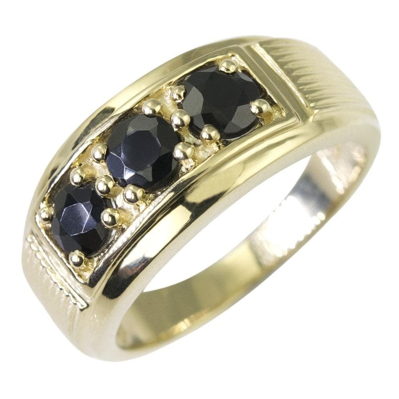 Tuxedo Blue Sapphire Ring 13