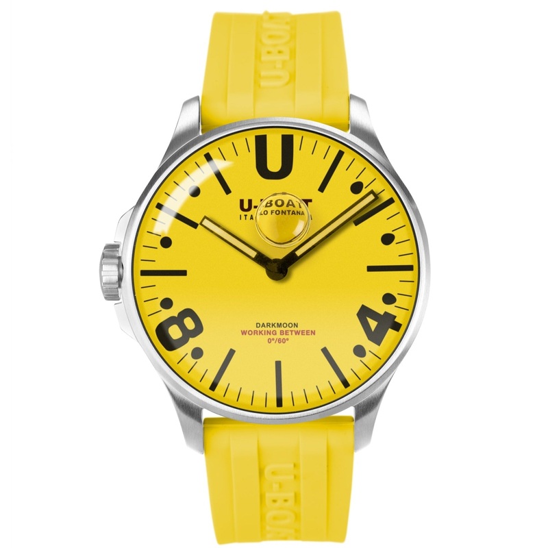 U-Boat 8964 Men’s Darkmoon 44mm Yellow SS  Watch