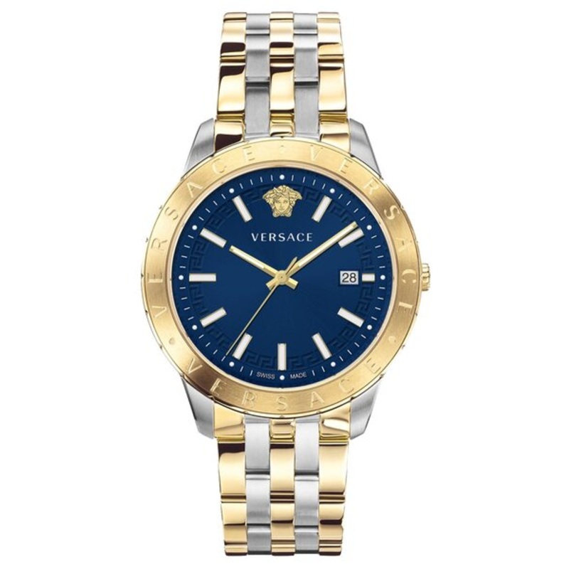 Versace Men’s Watch Univers Blue Two-Tone Bracelet VE2C00421