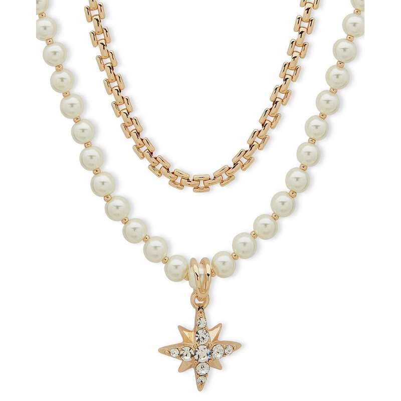 01N00548 – Anne Klein Necklace Gold metal Necklace