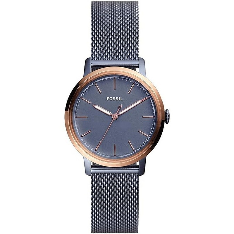 Fossil Neely Three-Hand Steel Blue Stainless Steel Watch ES4312 34 Blue Stainless Steel