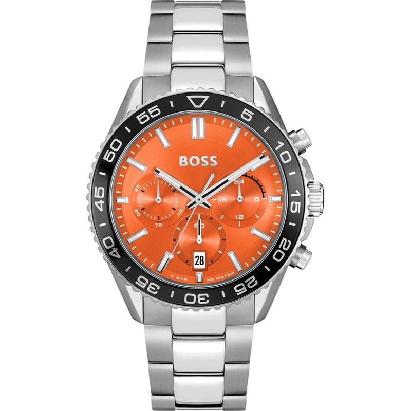 Hugo Boss Boss 1514162 Runner Watch 43 orange Stainless Steel