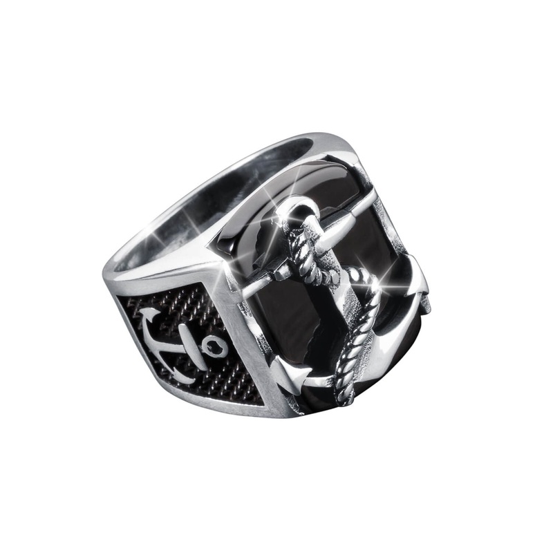Anchor Onyx Ring 9