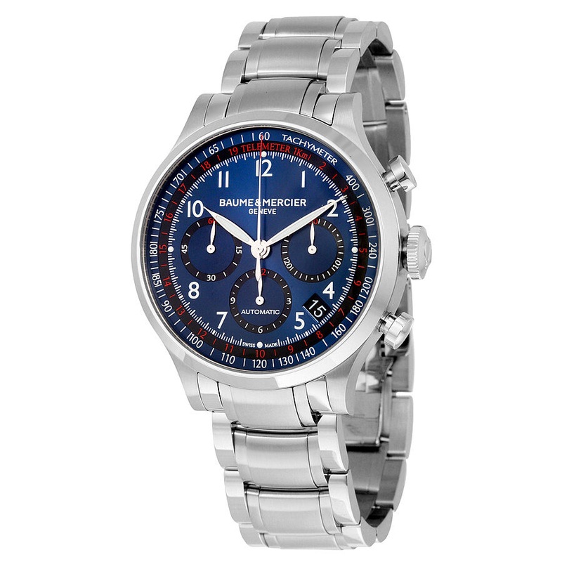 Baume and Mercier Blue Dial Chronograph Men’s Watch 10066