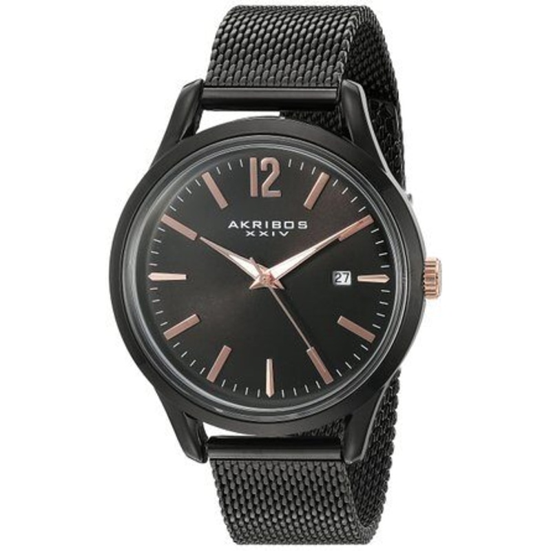 Akribos Xxiv Omni Black Dial Men’s Watch AK920BK