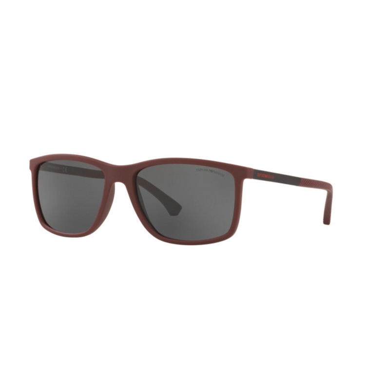 Emporio Armani Men’s Sunglasses Rectangular Burgundy EA4058525187