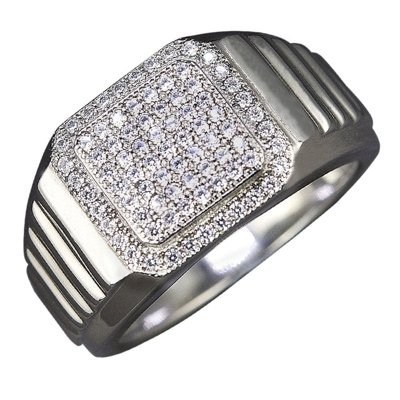 Odyssey Men’s Rhodium Ring 11