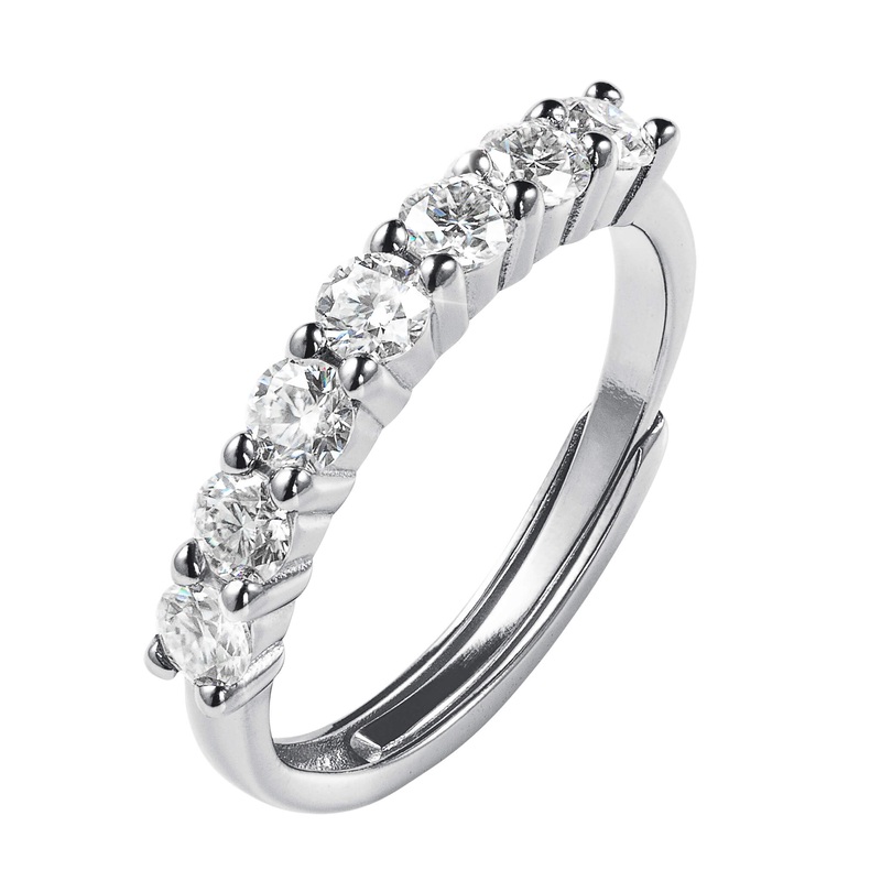 Infinite Shine Eternity Ladies Ring Adjustable 5-10