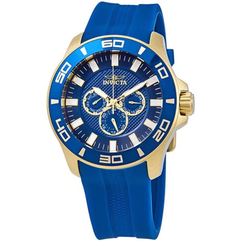 Invicta Mens Pro Diver Quartz Watch, Blue, 28002