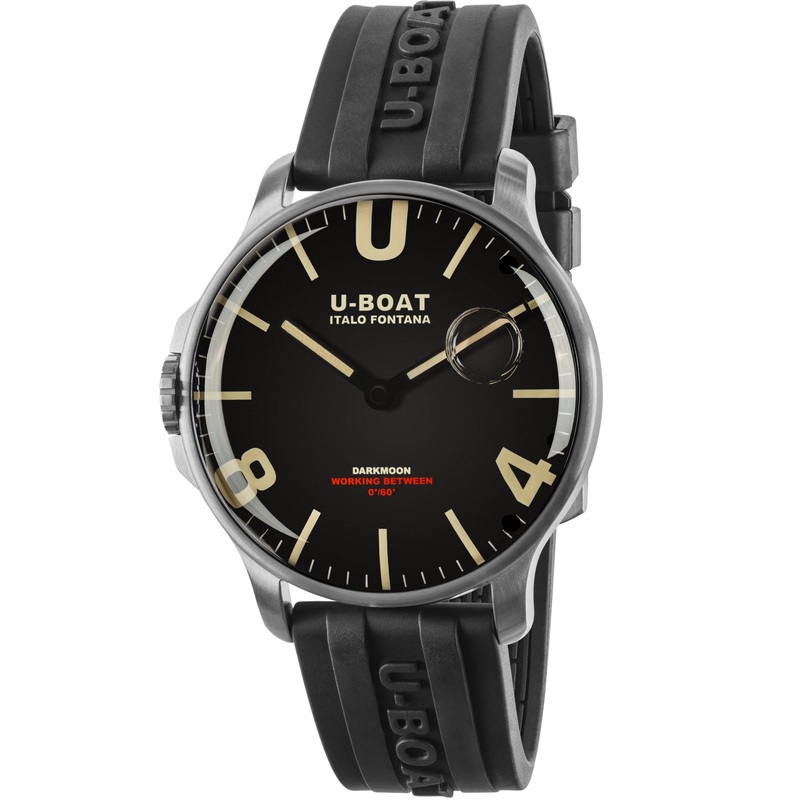 U-Boat 8463/A Men’s Black Darkmoon SS/A Watch