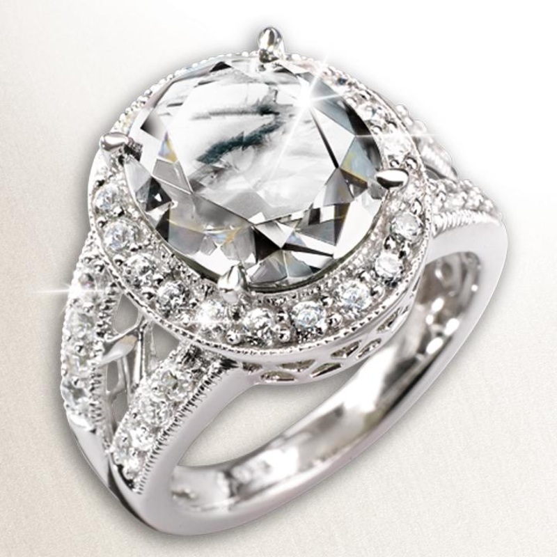 Millionaire Oval Clear Ring 5