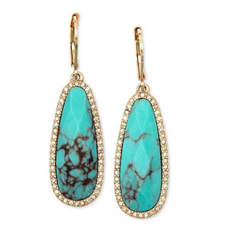 LONNA & LILLY JEWELRY 60391075 PIERCED EARRING MEDIUM GREEN steel PIERCED EARRING