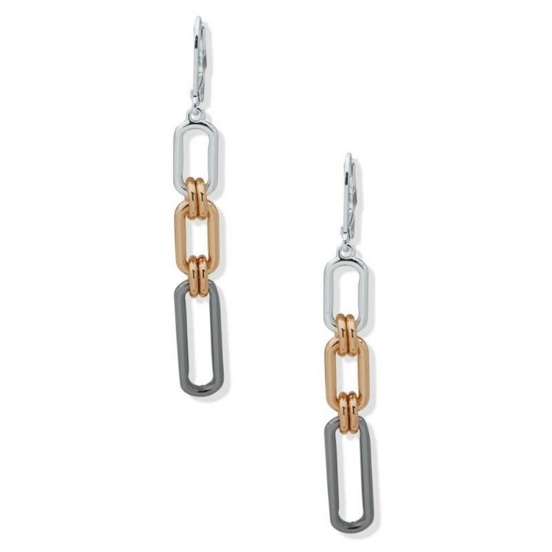 Nine West Jewelry 19G01298 A charm earring with multiple small, delicate charms. Multicolor Metal Earrings