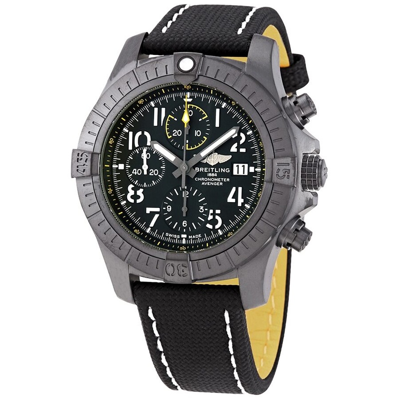 Breitling Avenger 45 Night Mission Chronograph Automatic Black Dial Men’s Watch V13317101B1X1