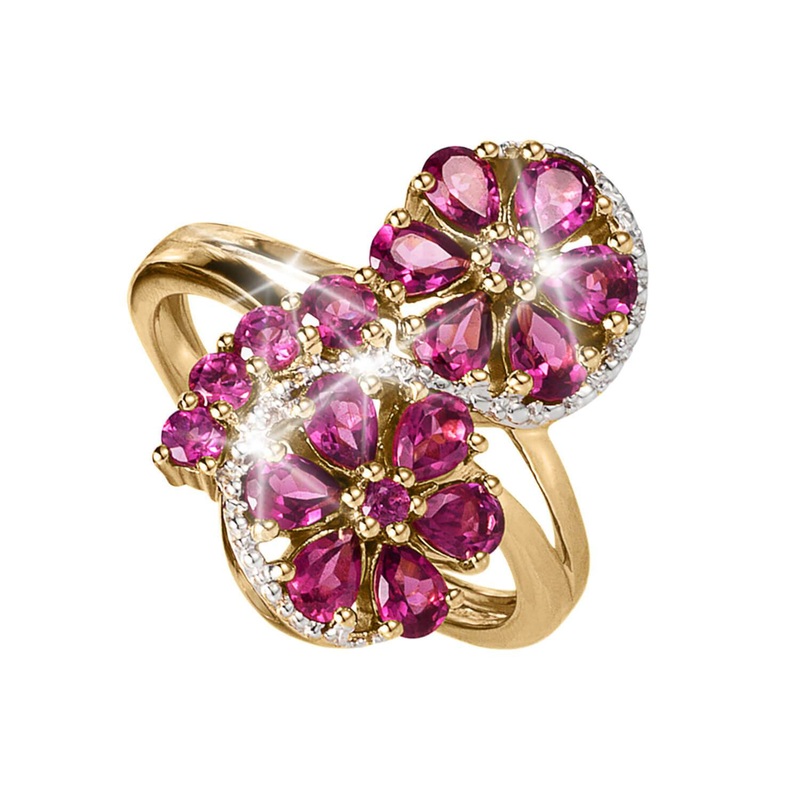 Cocktail Hour Rhodolite Ring 5
