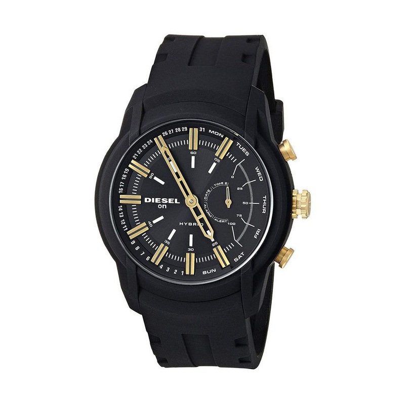 DIESEL DZT1014 Armbar Hybrid Men’s Smartwatch 52 Black Stainless Steel