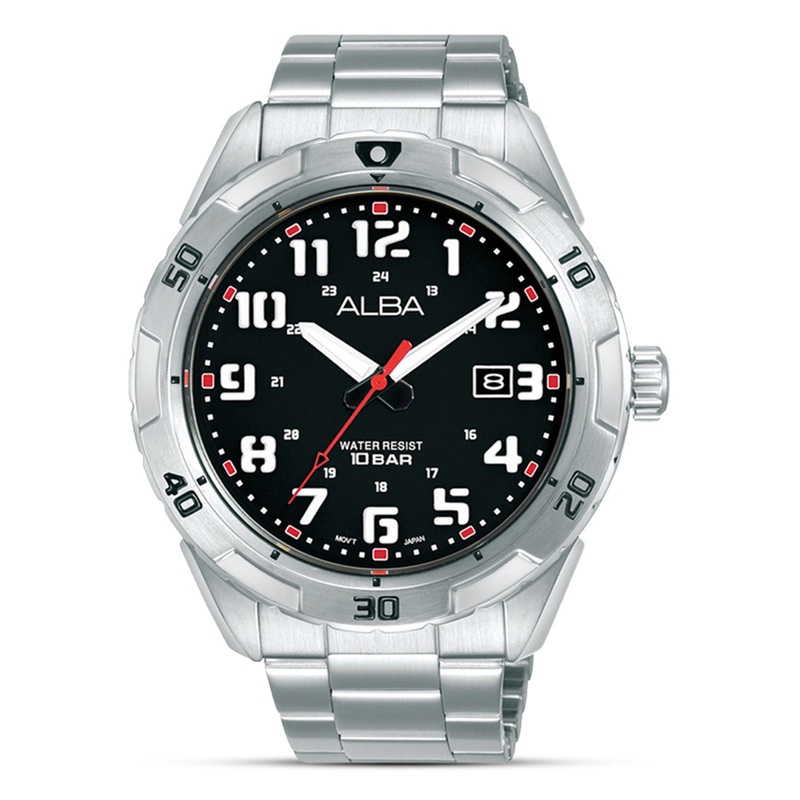 Alba Analog Black Dial Men’s Watch | AS9R81X