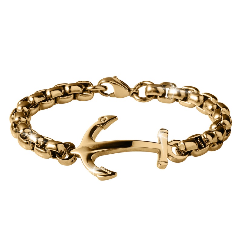 Golden Anchor Men’s Bracelet