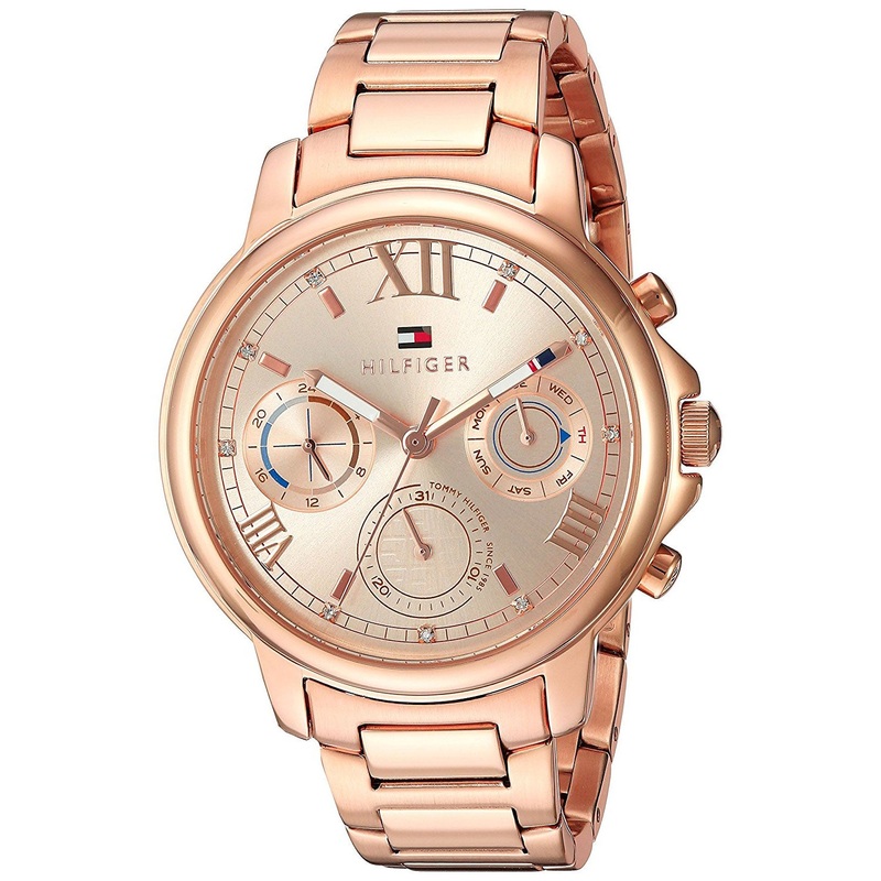 Tommy Hilfiger Womens Quartz Stainless Steel Rose Gold Dial 38mm Watch TH1781743