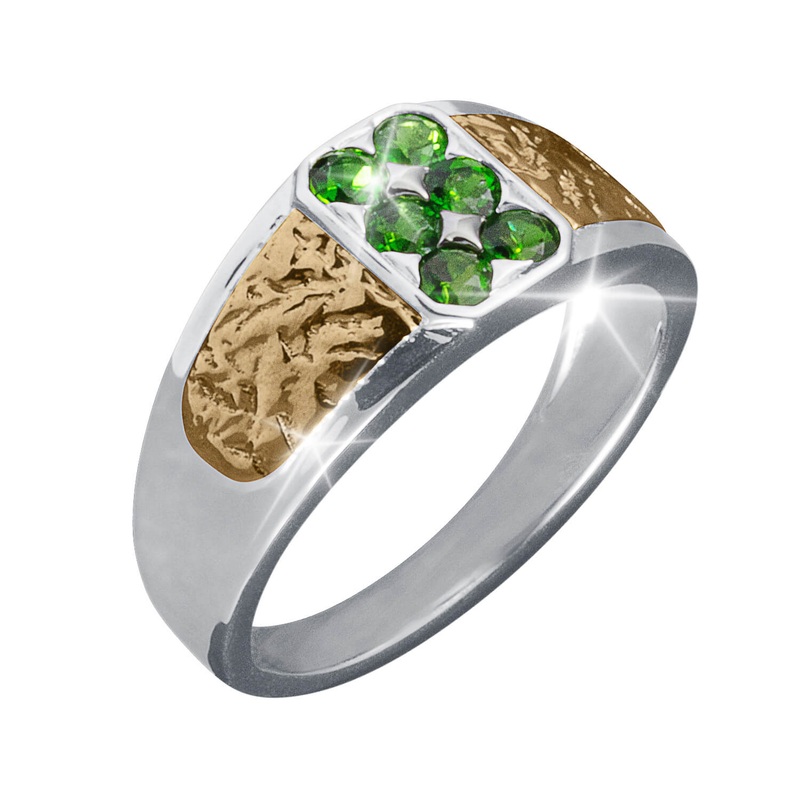 Distinction Chrome Diopside Men’s Ring 9