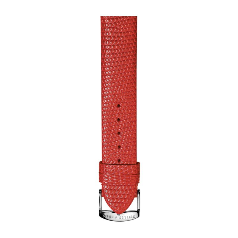 Orange Red Calf Lizard Print Strap – Model 1-CZOR