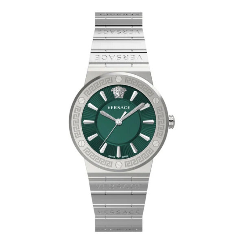 Versace Greca Logo Ladies’ Green Watch VEVH00920