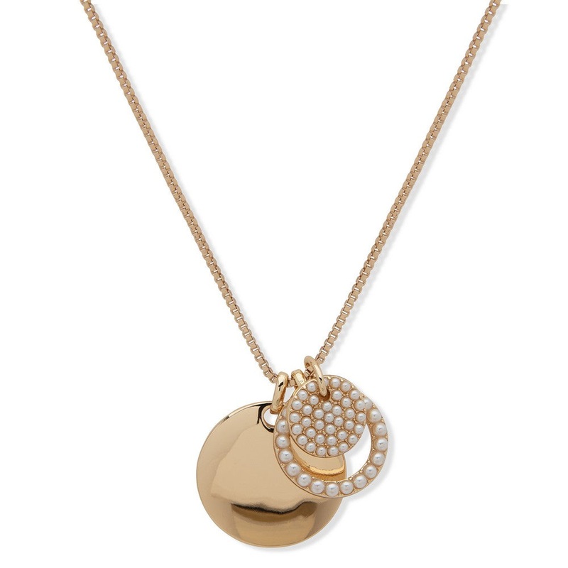 01N00103 – Anne Klein Necklace Gold metal Necklace
