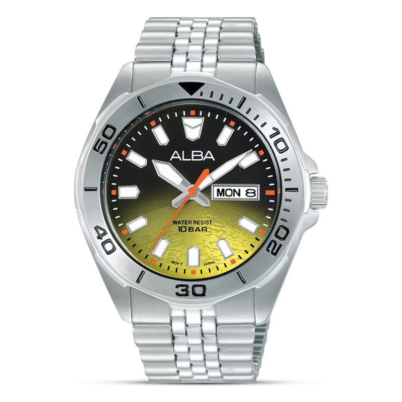 ALBA Sportive Jupiter Yellow Gradation Dial Men’s Watch | AV3583X