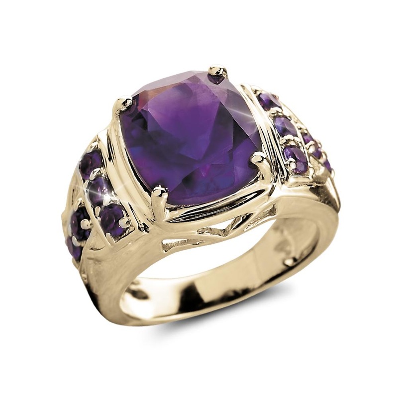 Majestic Amethyst Men’s Ring 9