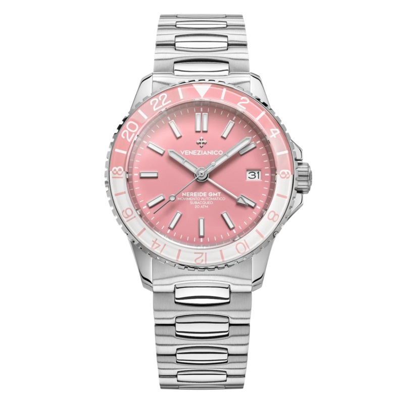 Venezianico Automatic Watch Nereide GMT Rosa 3521506C