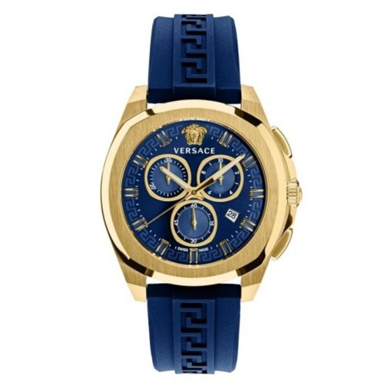 Versace Men’s Watch Chrono Geo 43mm Blue VE7CA0323