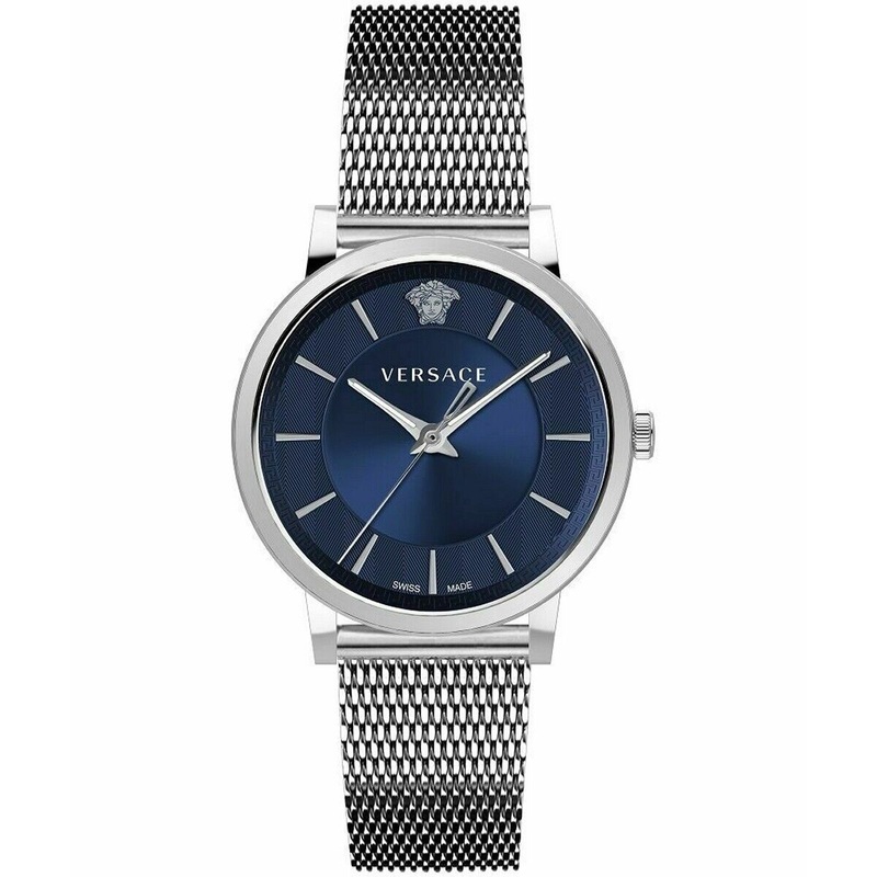 Versace Men’s Watch V-Circle Blue Bracelet VE5A00520