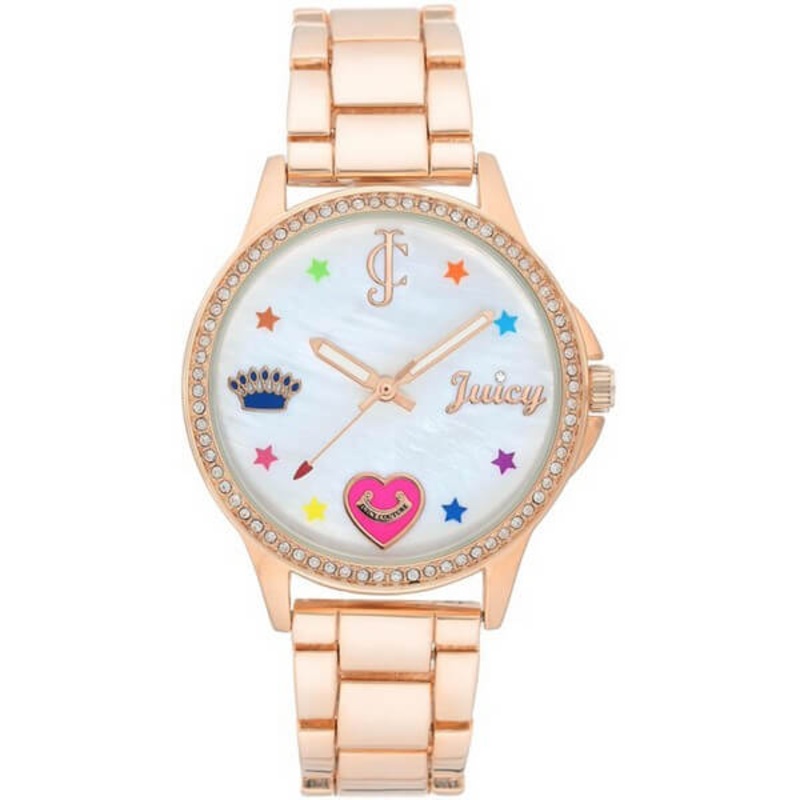 Juicy Couture Women’s Watch JC/1116MPRG – Classic Rose Gold Pearl 34 Rose Gold Stainless Steel