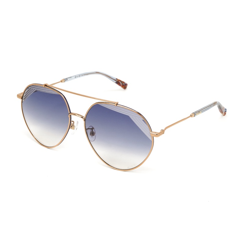 Missoni Women’s Sunglasses Round Pilot Gold/Blue MIS 0015/S LKS