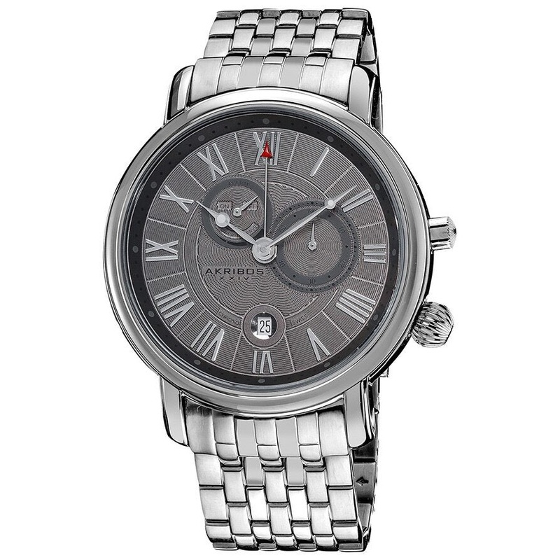 Akribos XxivMulti-Function Stainless Steel Men’s Watch AK592SS
