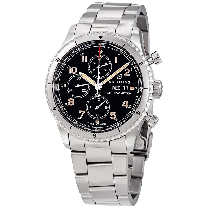 Breitling Aviator 8 Chronograph Automatic Chronometer Black Dial Men’s Watch A13316101B1A1