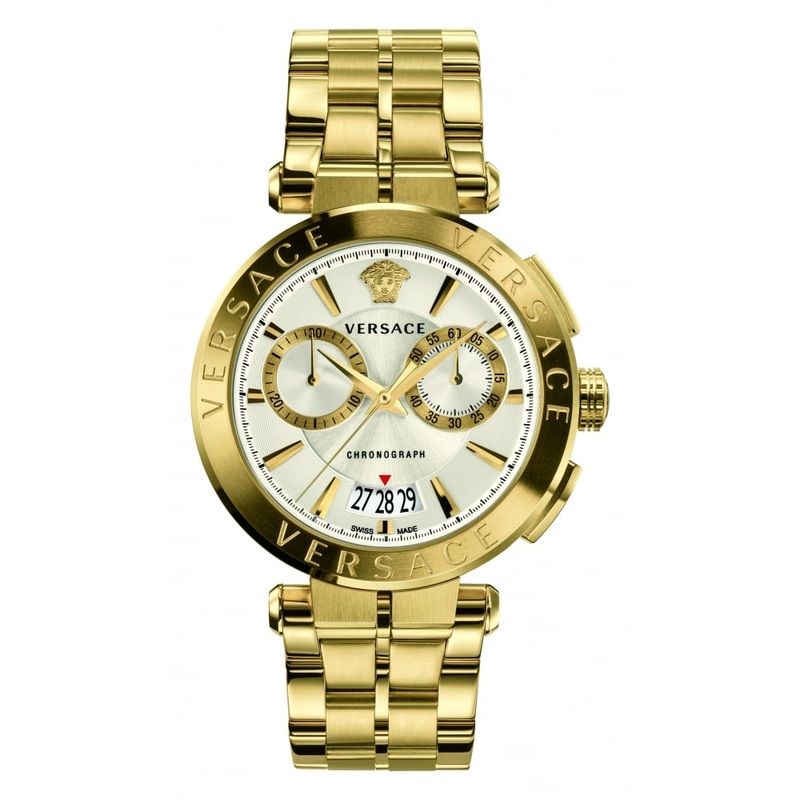 Versace V-Racer Aion Gold Chronograph Men’s Watch VBR060017