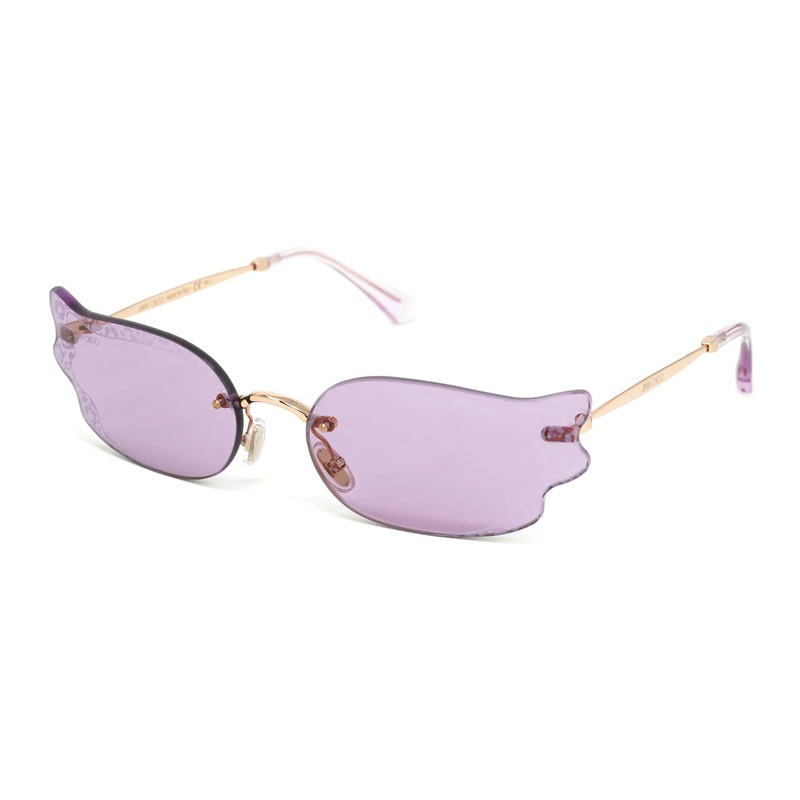 Jimmy Choo Women’s Sunglasses Rimless Cat Eye Pink EMBER/S S9E