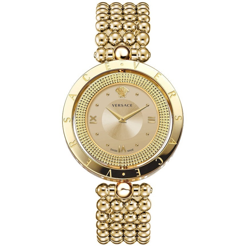 Versace Ladies Watch Eon 34mm Gold Bracelet VE7901623