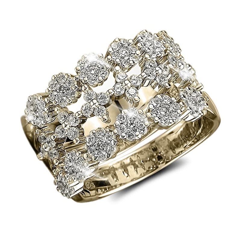 Blossom Trio Stacking Rings 5