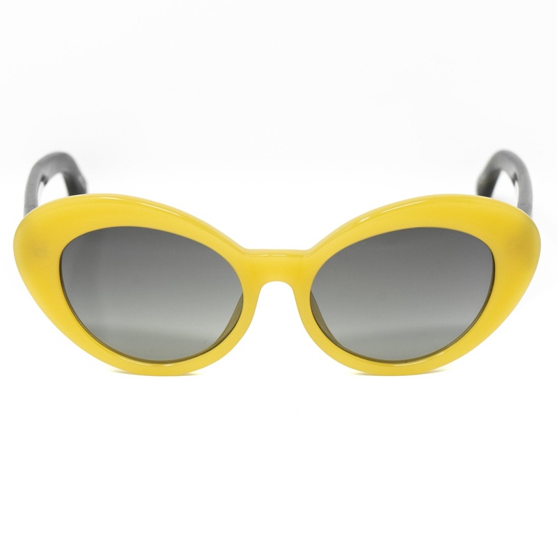 Oscar De La Renta Ladies Sunglasses Oval Yellow and Grey ODLR26C4SUN